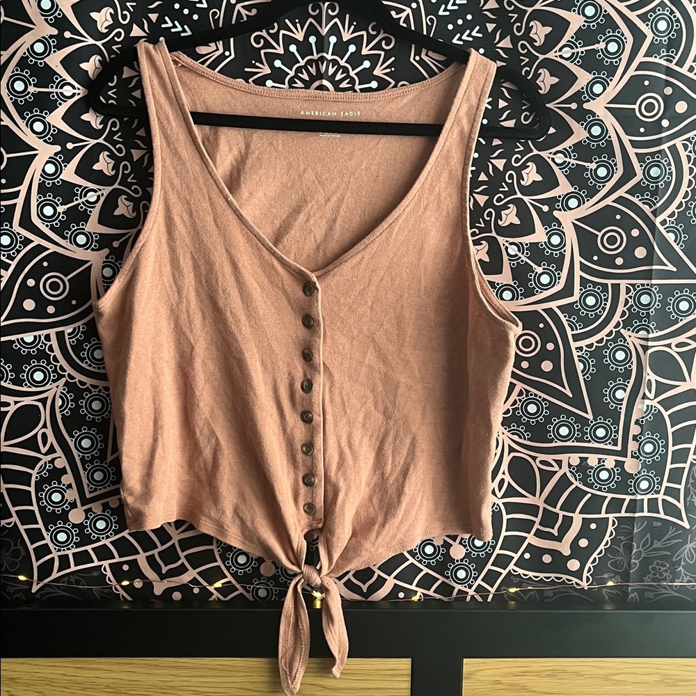 American Eagle Outfitters Tan Top